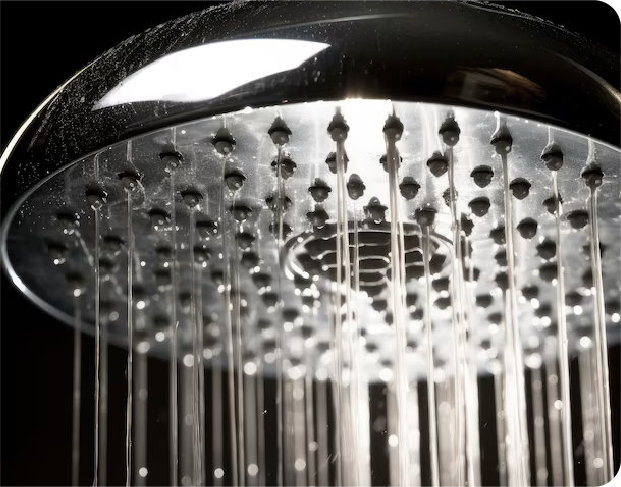 hard water descale showers
