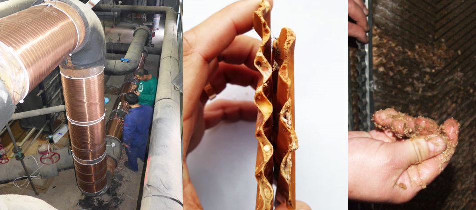 District Heating remove lime scale deposits heat plate exchanger