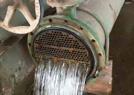 Holcim cement factory descale scale heat exchange