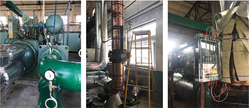 Xingda Chemical Fiber remove mineral scale chiller installed