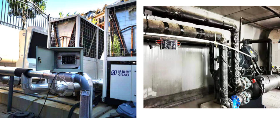 Laiyuan Lakeside Hotel remove scale heat pump hot water