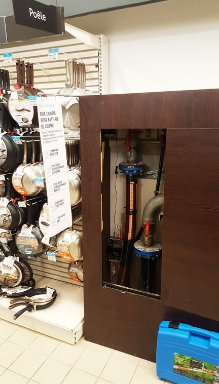 super u store descale entire building installed