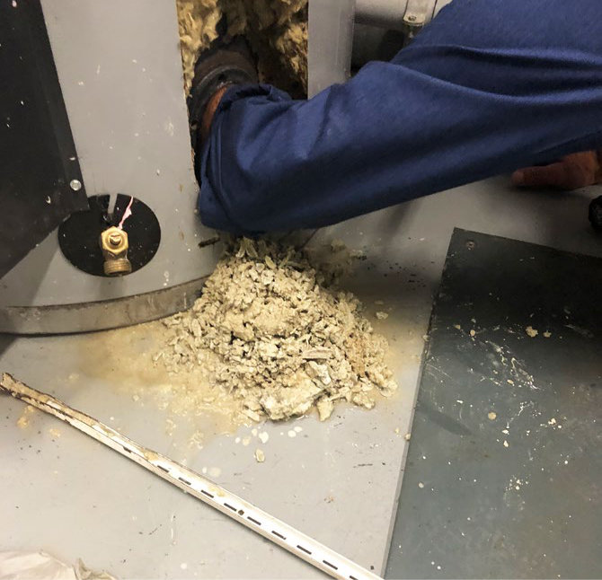 CHSLD remove scale hot water tank water softener